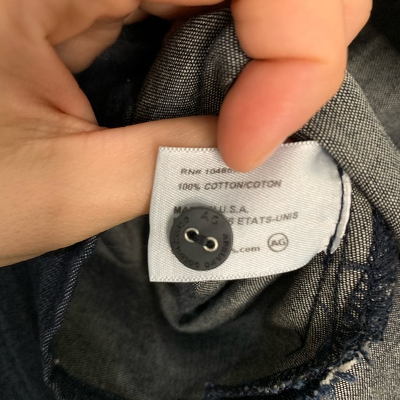 ADRIANO GOLDSCHMIED Cold Shoulder Denim Shirt - Picture 7 of 9